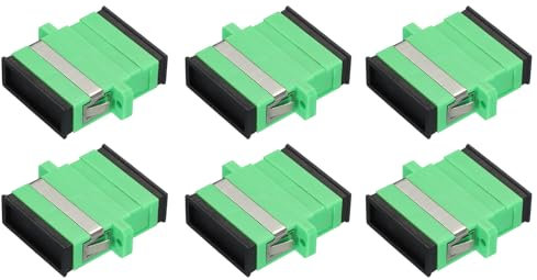 sourcing map Fiber Optical Coupler SC-SC/APC, Single Mode Duplex Adapter, SC-SC/APC, for Network Internet Connector, 6pcs