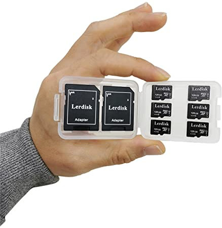 Factory Wholesale 128GB Micro SD Card U3 6-Pack A1 V30 Class 10, 80+ MB/s Read for 4K Camera, Game Console, Drone, CCTV - with SD Adapter (6X128GB)