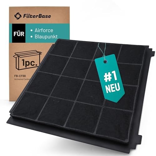 FilterBase® Filtre à charbon actif compatible avec Airforce AFFCA329, AIRFCHHDV1 et Blaupunkt 5Z9110X1 - Filtre pour hotte aspirante