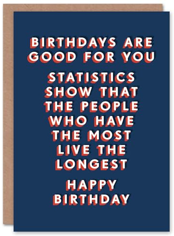 Artery8 People Who Have The Most Live Longest Funny For Him Birthday Card
