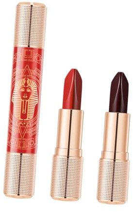 FOMIYES Glatte Frauen Lippenstift Feuchtigkeits Lip Gloss Seitenverstellbar Make-up Leuchtender Lippenstift Kompakte Leicht Transportierbar