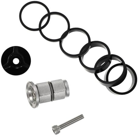 HEMOTON 4 Sets Mountain Bike Front Forks Gasket Bike Front Fork Washer Cycling Accessory Performance Smooth Rotation Tool Kit