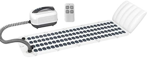 Electric Bubble Massage Mat Portable Massage for Bathtub Bubble Bath Mat Tub Spa Massager with Pillow -Upgraded Suction Cup with Remote Control ( 44.9 x 16.9 White)