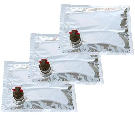 PortoVino Refill Dispenser Bag Compatible w/Wine Purse - 3 Pack Spout of 50oz. each (1.5L) Flask Perfect for Parties and Concerts. Bladder Holds up to 2 Bottles of Wine each! Reusable and BPA Free!