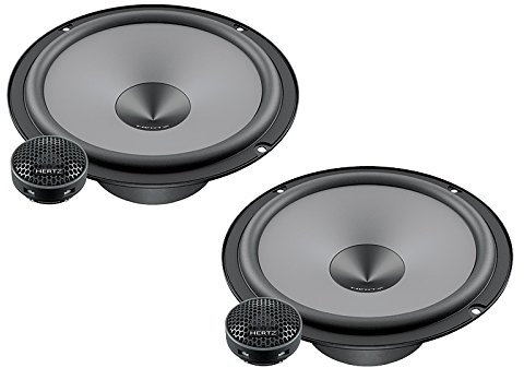 Hertz Lautsprecher 600W 16,5cm K165 Kompo incl Einbauset für Mercedes CLC CL203 05/2008-02/2011