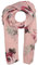 Zwillingsherz Seiden-Tuch Frühlings-Blume - Hochwertiger Schal für Damen Mädchen - Halstuch - Umschlagstuch - weicher Schlauchschal für Sommer Herbst und Winter von Cashmere Dreams rosa