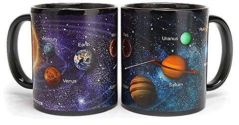 Hihey Sonnensystem-Porzellan Kaffeetassen wärmeempfindliche Farbändernde Tasse,Als ein tolles Geschenk