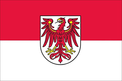flaggenmeer® Flagge Brandenburg 120 g/m² ca. 30 x 45 cm