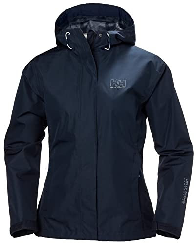 Helly Hansen Femme Veste Imperméable Seven J, Bleu Marine, 3XL