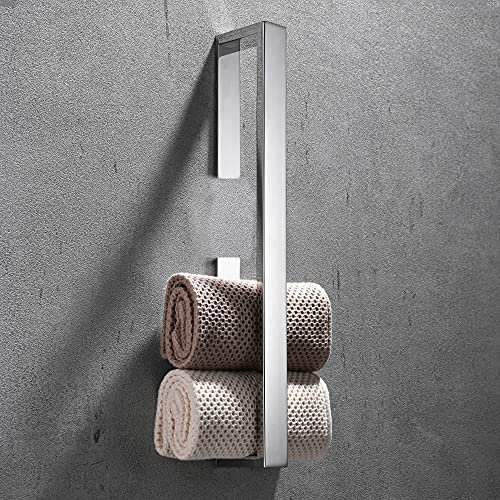Celbon Handtuchhalter Selbstklebend für Badezimmer SUS304 Edelstahl Handtuchring und Küche ohne Bohren (Chrom 40CM)