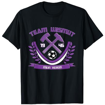 Erzgebirge Fussball Wismut Bergbau Aue T-Shirt
