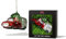 Party Rock – Weihnachtsmann und Camper mit Weihnachtsbaumschmuck – Automotive & Career Kollektion – Maße (B x H x T): 14 x 8,3 cm – Glasgeblasene Dekoration für den Weihnachtsbaum