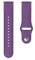 Hama Fitbit Uhrenarmband 22 mm (verstellbares Ersatzarmband für Smartwatch Fitbit Versa 2, Versa, Versa Lite, Fitbit Armband zum Tauschen, Silikon Wechselarmband, Edelstahl Knopf) lila