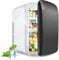 GOPLUS Mini Nevera Pequeña 15L de -3 a 50 ℃, Mini Refrigerador con Funciones Enfriar Calentar, Mini Bar con Regulador de Temperatura Automático para Refresco Cosmético, 38 x 33 x 27 CM (Negro)