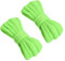 VSUDO 130 cm Lacci Verde Neon Ovali per Scarpe Sneaker, Neon Green Oval Sport Laces, Lacci Verde Neon per Scarpe da Corsa, Stringhe per Scarpe Verde Neon per Donna o Uomo (2 Paia-Verde Neon-130cm)