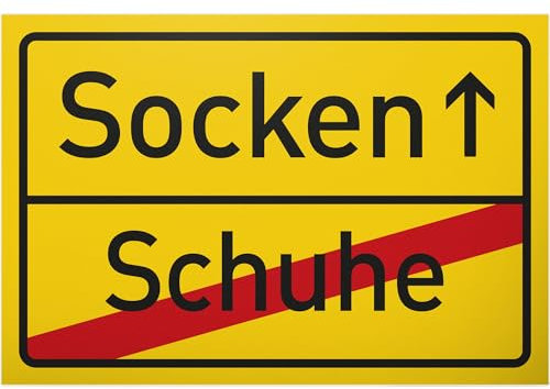 DankeDir! Bitte Schuhe ausziehen - Schild 30 x 20 cm - Geschenkidee Partydeko Deko Geschenk Kollegen Freunde Party - lustiger Spruch Spruchschild Türschild Geburtstagsgeschenk Wanddeko