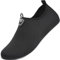 Sixspace Damen Herren Badeschuhe Wasserschuhe Schwimmschuhe Männer Frauen Strandschuhe Aquaschuhe Barfußschuhe für Strand,Pool,Meer,Wassersport,Tauchen,Surfen,Aqua Cycling(Schwarz 45 EU)