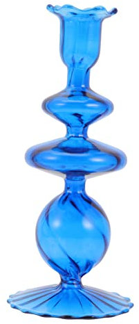 Cabilock Candelabro Artesanal De Vidrio Decorativo Candeleros para Velas Decoración De Hogar