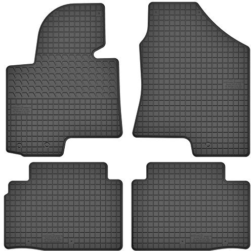 Maßgefertigte Auto Gummimatten, kompatibel mit KIA Sportage III von 2010 bis 2015-4 teilige Gummifußmatten Set, Geruchlos & Abriebfest, Hochwertige Fußmatte Auto Accessoires