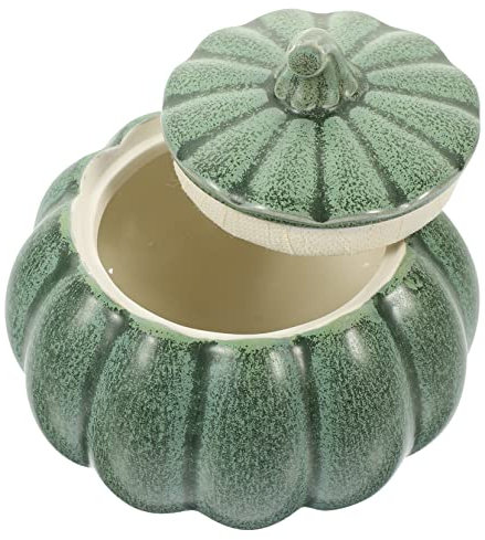 ABOOFAN Zucca Candy Pot Ciotola in Ceramica 150ml Coperchio Decorativo Facile Da Usare Ottimo Per Zuppe Yogurt Dessert