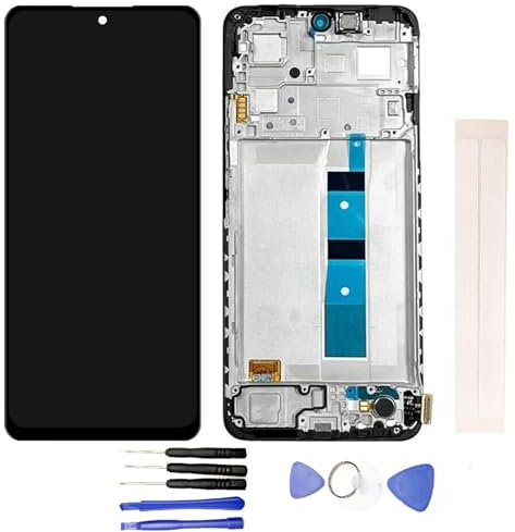 Jaytong - Pantalla LCD de repuesto para Xiao-mi Red-mi Note 12 4G LCD pantalla táctil (con marco negro)