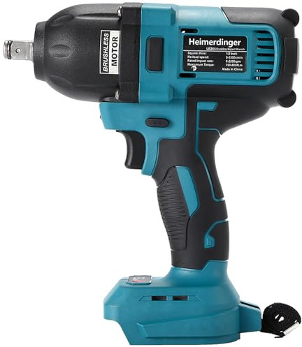 1/2 Inch Cordless Impact Wrench for Makita 18V Battery - 580 Ft-lbs Brushless High Torque Electric Power Impact Gun,2300RPM for Car/Truck Tires & Heavy Duty Jobs
