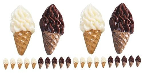 Toyvian 48stücke Teiliges Mit Künstlichem Eiscreme- Realistische Nachbildung Für Fotografie Spielzeug Und Dekoration Vielfältige Einsatzmöglichkeiten Für Zuhause Und Geschäfte