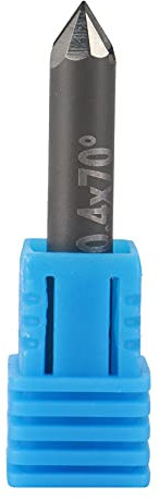 iFutniew PCD - Brocas de grabado de diamante, herramientas de tallado CNC, fresadora de carburo de piedra en mármol D6XL40X70degreeX0.4
