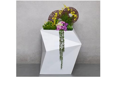 GRFIT Blumentopf Fiberglas-Kombination, bodenstehend, große Vase, modernes Hotel-Blumenarrangement-Set, Blumengefäß Übertopf (Color : B)