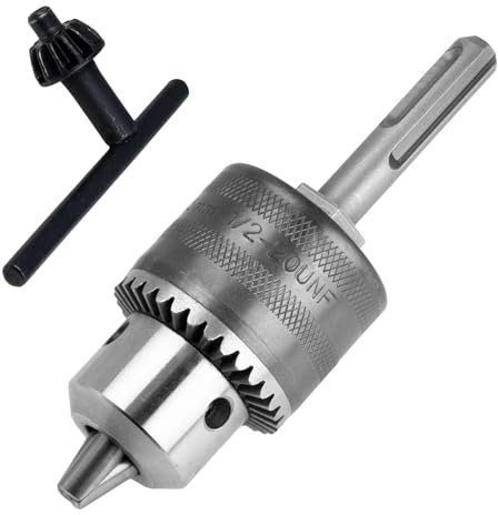 ANBOO ZahnradBohrfutter 1,5–13 mm,1/2–20UNF,Zubehör für den Hammer,Drehspannbereic geeignet für den rauen Einsatz, Adapter Aufnahme,aus hochwertigem Vollmetall gefertigt