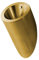 JIAOCKJIAO 304 Edelstahl Urinal, Kommerzielles Sensor Urinal, Wandmontiertes Herren Spülurinal, Hocheffiziente Spülung, Rundes Urinal mit Induktion Sspülventil, Gebürstete Oberfläche(Color:Gold)