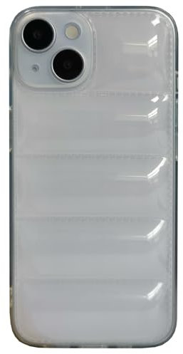 SNZ Hülle für iPhone 14, Pufferjacke Design weiche dünne TPU Schutzhülle mitKameraschutz, langlebige Handyhülle, [Anti-Vergilbung] stoßfeste Flexible iPhone 14 Case（Durchsichtig）