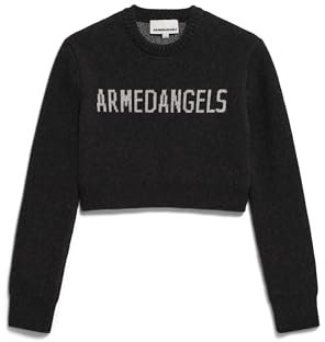 ARMEDANGELS Damen Pullover Slim Fit aus Bio-Woll Mix MEJAA Fitted Steel Melange