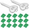 QUARKZMAN 15 Porta Blocco Blocco USB Porta/Polvere PC Blocco con Chiave Codificata Verde