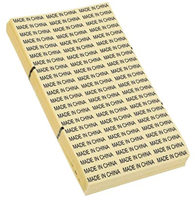 Gogogmee 3500stücke Transparente Wasserdichte Made in China Selbstklebende Pet Etiketten Langlebige Herkunftsaufkleber Für Glatte Oberflächen Wie Plastik Glas Metall Kleidung Vielseitig Ein