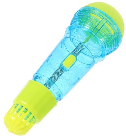 JOINPAYA Boys and Girls Microphone Toy Echo Effect Speech Practice for Toddlers Blue Plastic Echo Microphone for Parties