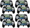 4 Pcs Video Game Party Balloons, Game Birthday Party Decorations Balloons for Birthday Party Graduation Party Decorations Boys Kids Birthday Party Supplies (4)