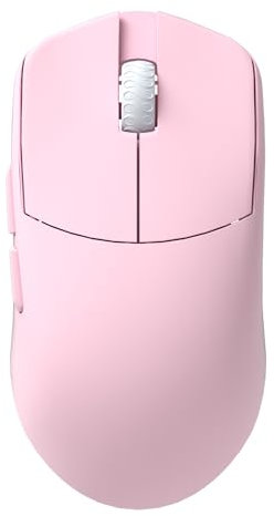 Lamzu Maya X - Ratón inalámbrico para Juegos, Ultraligero de 47 g, Interruptor óptico, máximo 30000 dpi, simétrico, MCU Nordic 52840, codificador a Prueba de Polvo, Sensor PAW3950 (Maya más Grande)