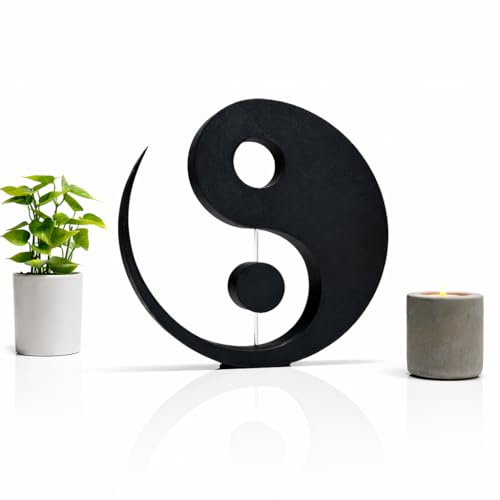 Yin Yang Deko, Yoga Skulptur, Geschenk, Meditation, Figur, Balance, Valentinstag, Om, Lotus, Zen, Spiritualität, Feng Shui, Achtsamkeit, Wellness, Wohnaccessoire, Buddha, Energie, Harmonie, Dekoidee
