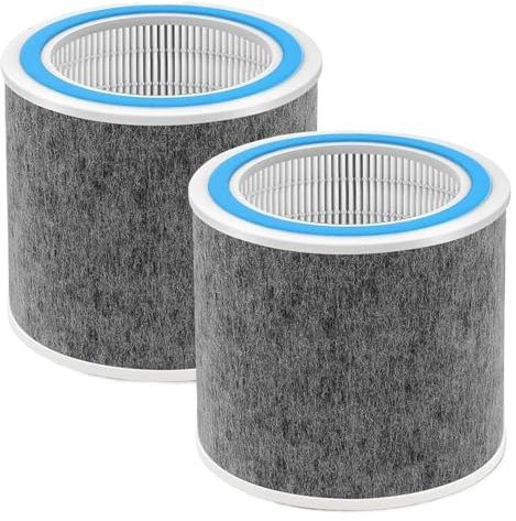 BCHGTRDR 2PC Air Purifier HEPA Filter Accessories, Compatible For Shark, HP102 HP102PET HC452 HP132 Filter Replacement Parts