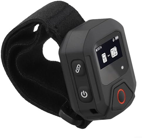 GPS-Smart-Fernbedienung für INSTA360, Fernbedienung mit Live-Bildschirm, 25 m Reichweite, wasserdicht, für One X2/X3/GO 3 (Schwarz, 46 x 40 x 12,5 mm)