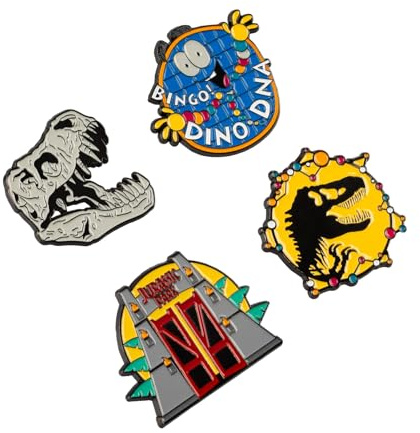 Grupo Erik Spille Smaltate - Set di 4 Spillette in Scatola Regalo per Personalizzare Vestiti, Giacche, Zaini | Pins Divertenti