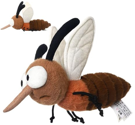 Generisch Mücke Kuscheltier, Hässlich Kuscheltier Insekten Tierchen Stofftier Spielzeug, 25cm Fliegen Kuscheltiers, Sanftes Niedliches Kuscheltiers, Lustige Insekten Tierchen Spielzeug Dekokissen