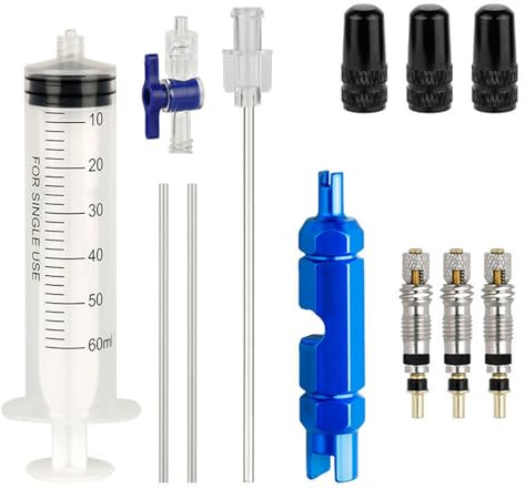 Elnwnnkc Reifen Tubeless Dichtmittel Injektoren Rennrad Reparatur Sets Fahrrad Flüssigkeitsinjektions Werkzeug Radfahren Reparatur Werkzeug Reifendichtmittel Injektor