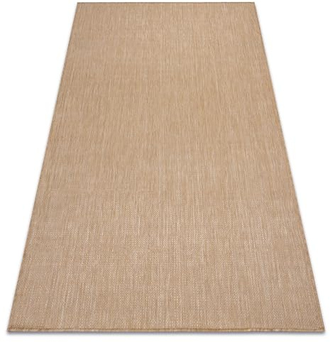 rugsx Teppich SION Sisal Optik, flachgewebt, strapazierfähig & pflegeleicht, Indoor & Outdoor, Wohnzimmer, Schlafzimmer, Balkon, Terrasse - Natural 200x290 cm