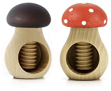 Holzfee Nussknacker Duo Set Nussknackerpilz (Pilz D + F)