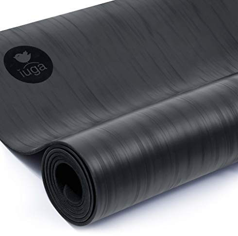 IUGA Pro Non Slip Yoga Mat, Unbeatable Non Slip Performance, Eco Friendly and SGS Certified Material for Hot Yoga, Odorless, Lightweight and Extra Large Size, Free Carry Strap