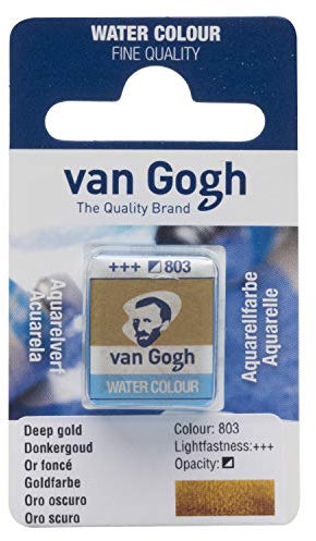 Van Gogh Aquarellfarbe, halbes Näpfchen, Goldfarbe 803