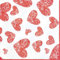 Farbige Papierservietten, 20 Stück Shabby Chic Servietten für Hochzeiten, Abendessen, Tee-Partys und Duschen, Love