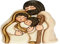 THUN - Heilige Familie - Weihnachtsdekoration Haus - Mittelgroßes Format - Keramik - 14,5 x 9,5 x 16 cm